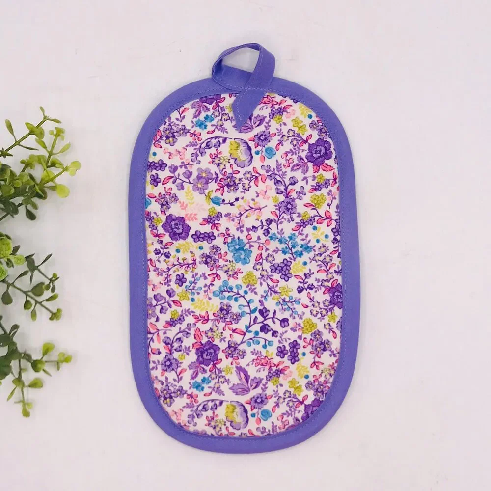 Finger Hotpad: Potholder, Lavender Floral Hotpad